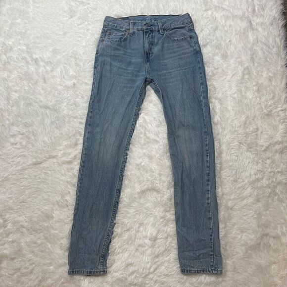 Levis 510 Jeans Mens Size 30x32 Blue Light Wash Skinny Denim Cotton - Picture 1 of 9
